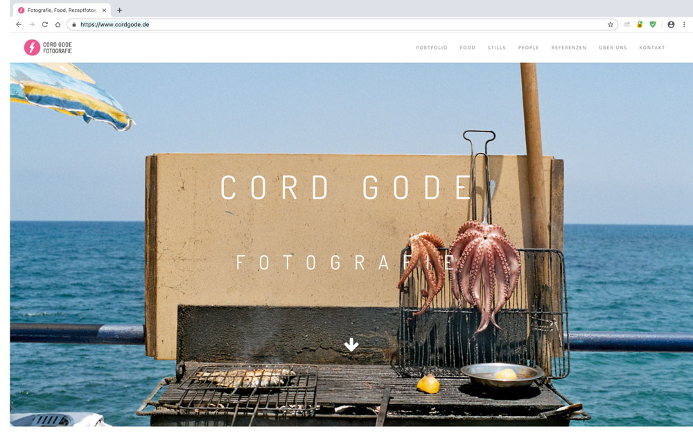 Webdesign für Fotografie