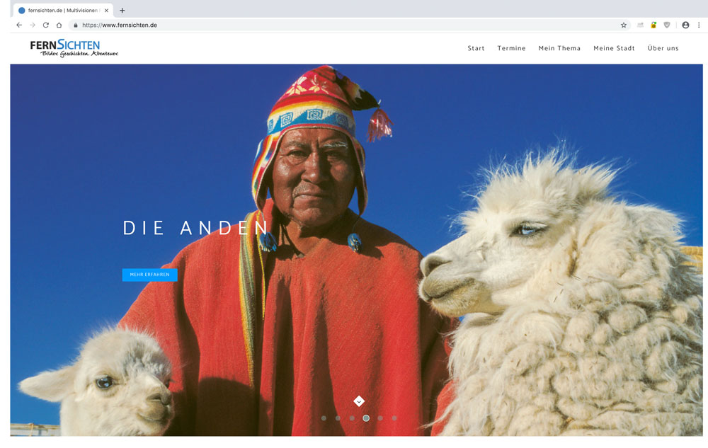 Webdesign für Filmwebsite