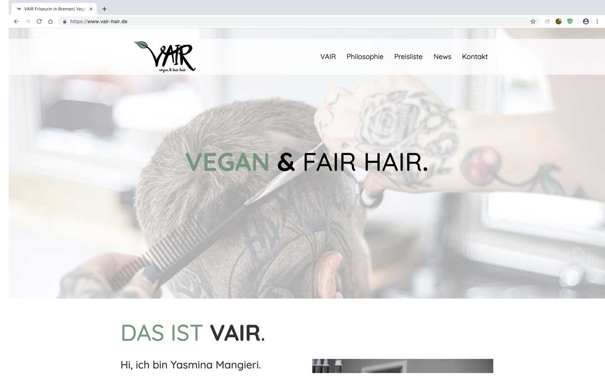 Webdesign für Friseure