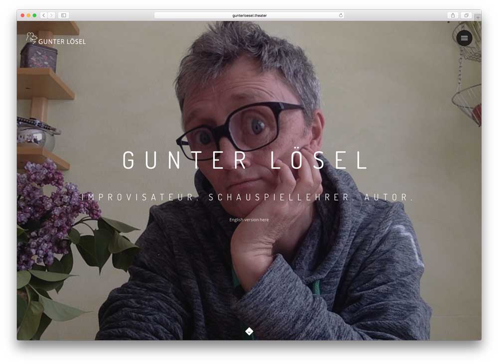 Website für Schauspieler